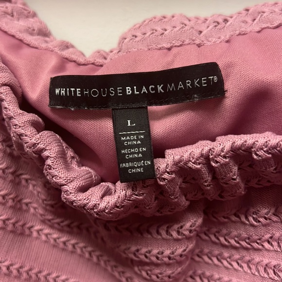 White House Black Market rose off the shoulder top. Size large - Picture 2 of 2